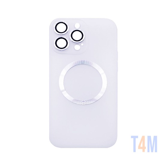 Capa Magnética com Lente de Câmara para Apple iPhone 14 Pro Max Branco